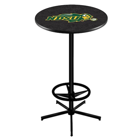Holland Bar Stool Co 42" Black North Dakota State Pub Table L216B4228NDakSt-B